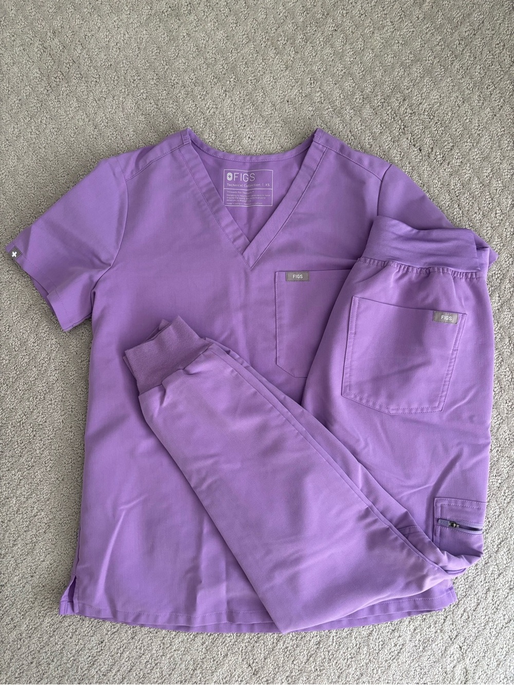 Figs Women’s Lilac Dawn Scrub Set - Purple Two-Piece